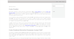 Desktop Screenshot of casinooyunlari.biz